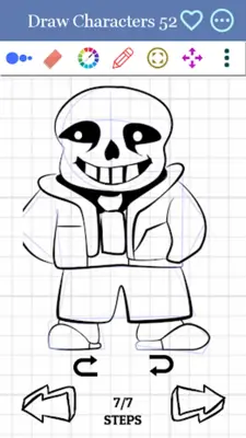 How to Draw Sans android App screenshot 2