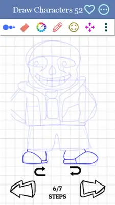 How to Draw Sans android App screenshot 3