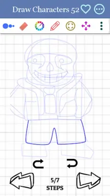 How to Draw Sans android App screenshot 4