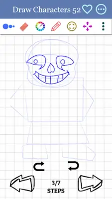 How to Draw Sans android App screenshot 6